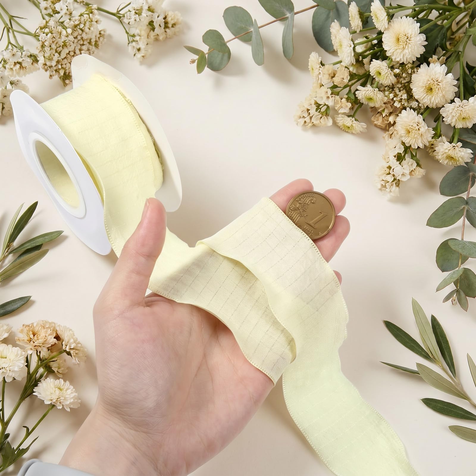 10Yd Ruffled Ribbon, Chiffon Ribbon Ruffle Fabric Trim