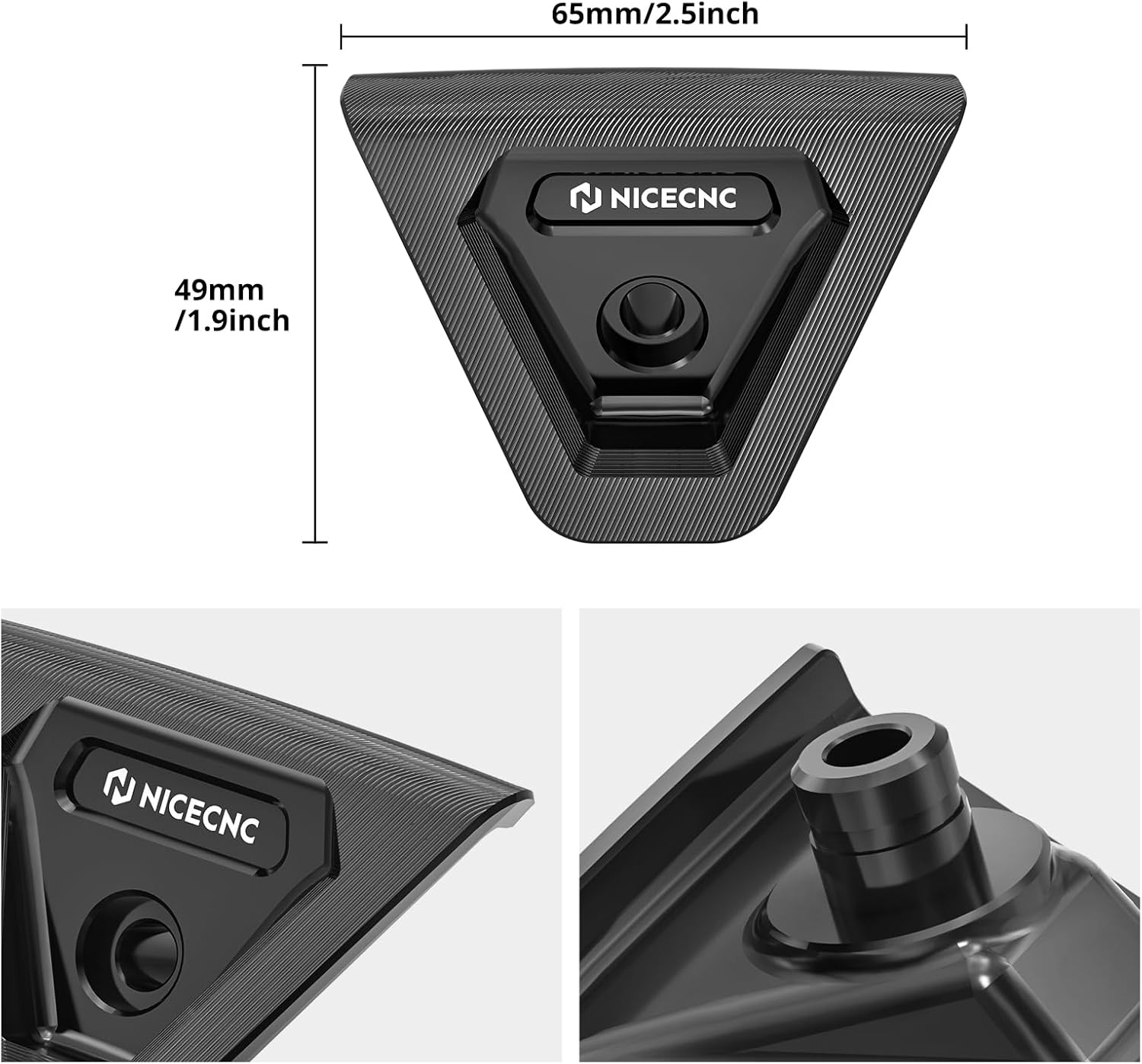 NICECNC Seat Mount Cover Motorcycle Compatible with KTM 125-450 XC/SX/XCF/SXF 2023-2026, 150-500 EXC/EXCF/XCW/XCF-W/XW-F 2024-2026 Black CNC Aluminium, Easy to Install