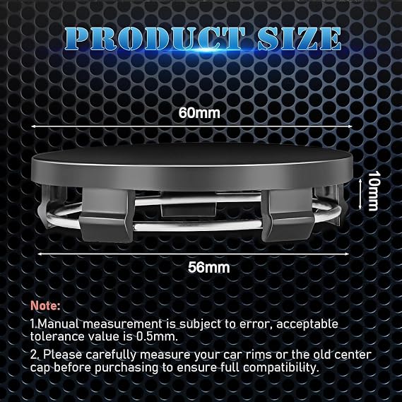 4 PCS Car Wheel Center Hub Cover for Jeep Grand Cherokee 2022-2025, Rim Center Hub Cover, Snap-in Vehicle Rim Caps Accessories, 60mm