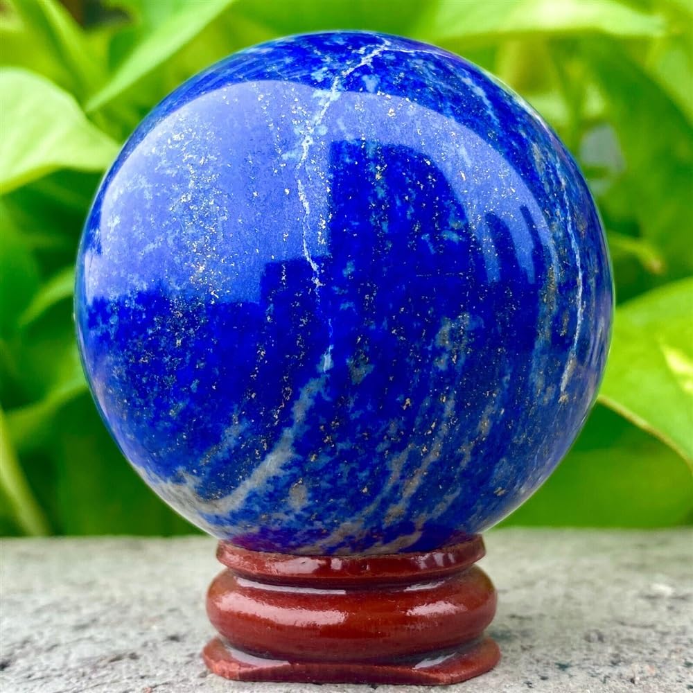 AARTERZZA Crystal Lapis Lazuli Ball Blue Gemstone Ornaments (Size : 300-400g)