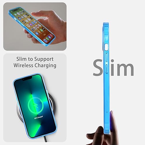 Miniatura 5 de JJGoo Compatible con iPhone 13 Pro Funda transparente, transparente a prueba de golpes, delgada, antiarañazos, carcasa protectora trasera de