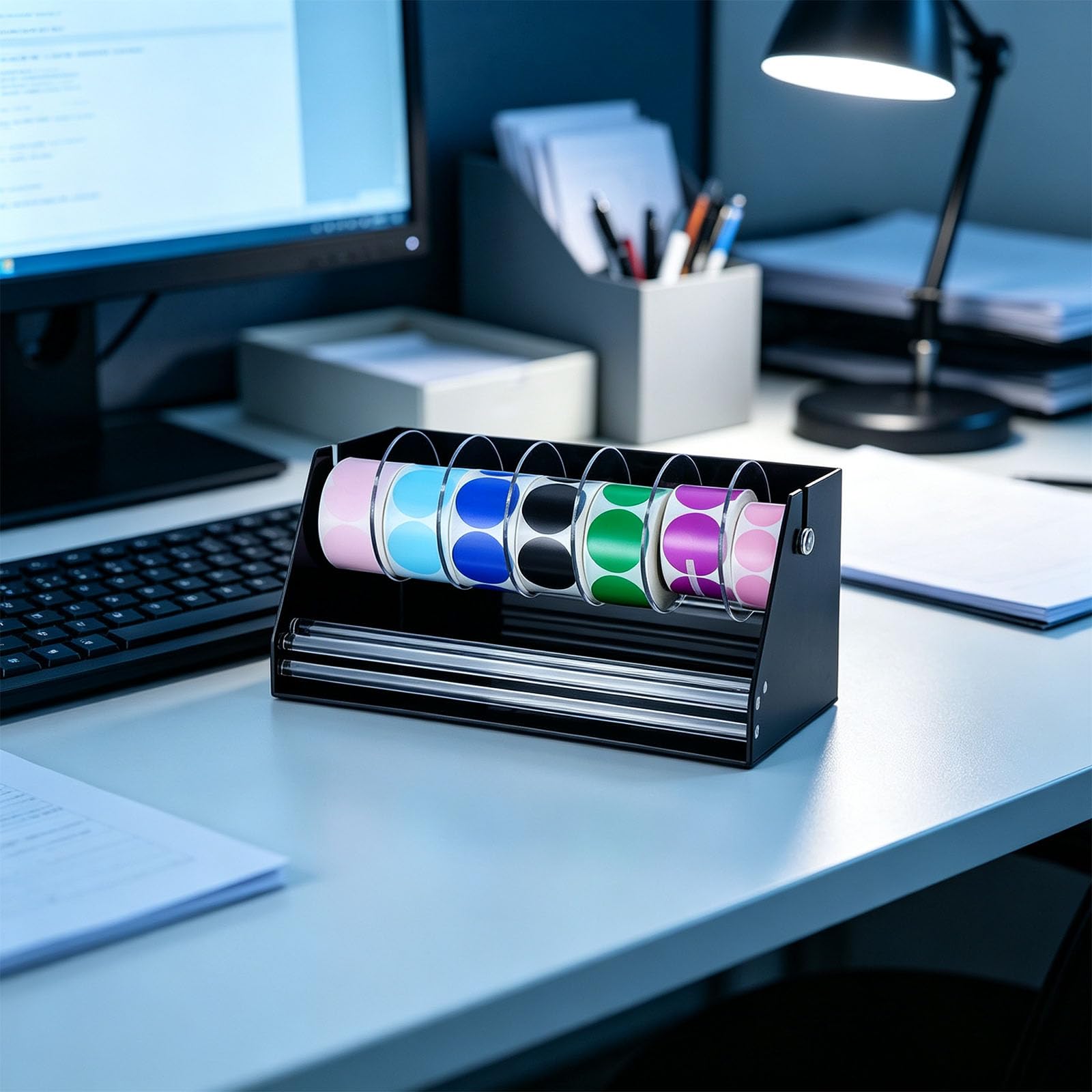 Estante Organizador de Pegatinas para Escritorio Hobby, C