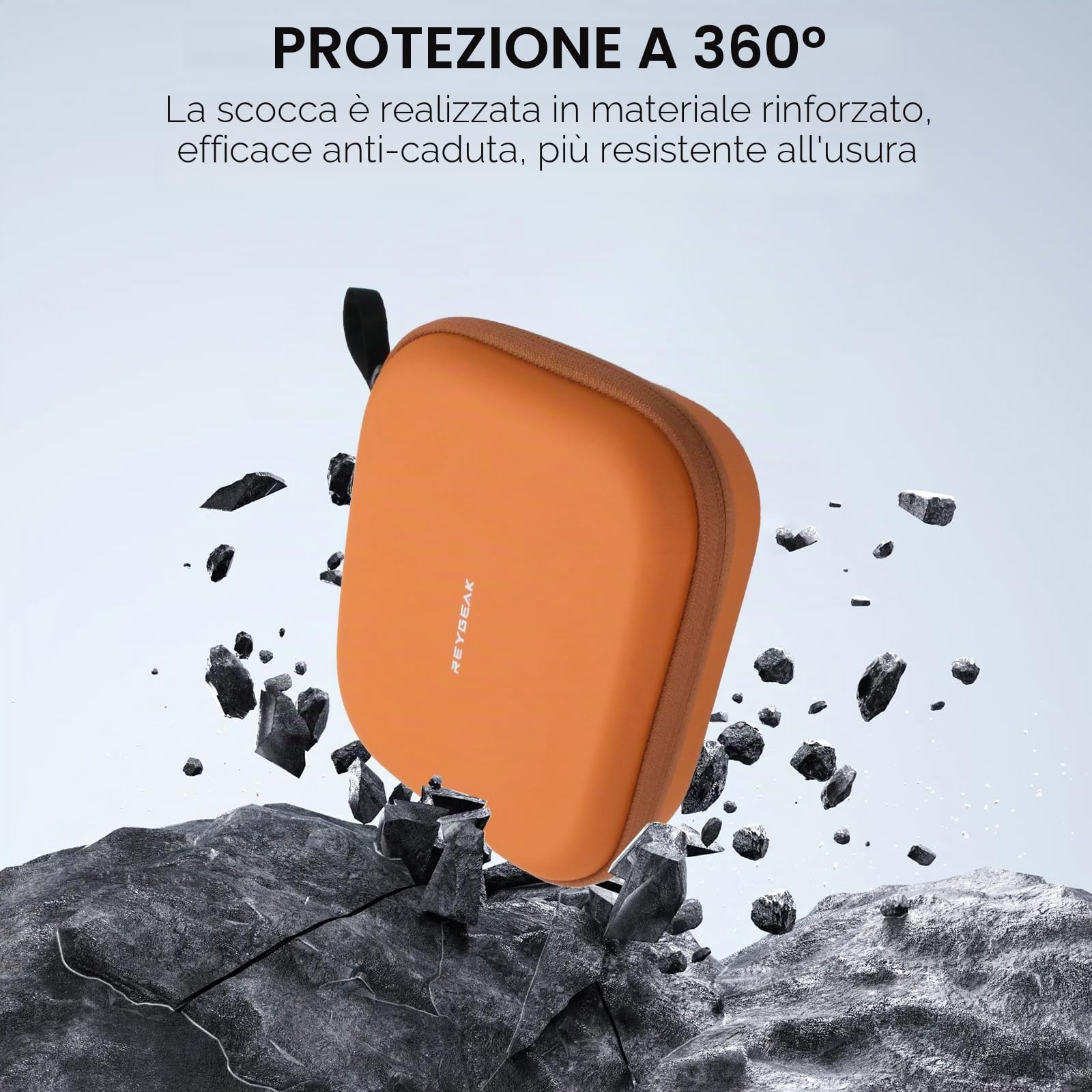 REYGEAK Custodia per il trasporto DJI NEO, custodia portatile in PU per accessori drone DJI NEO, custodia rigida impermeabile combinata con cavo dati/elica/protezione drone.