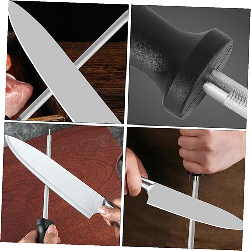 Miniatura 7 de 2 Pcs Stainless Steel Sharpening Rod for Home Kitchen Manual Cutter Sharpener with Sharpening Performance and Easy Storage