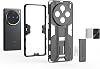Funda Protectora con Soporte y Función Magnética para Vivo X100 Pro 5G, Negro 7