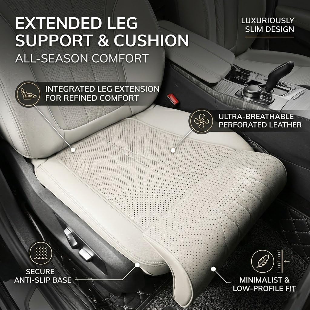 Estensione Sedile Auto per Leapmotor B10 (ab 2025) 2026 Prolunga Poggiagambe Ultrasottile Senza Rialzo Comfort Viaggi Similpelle Nappa