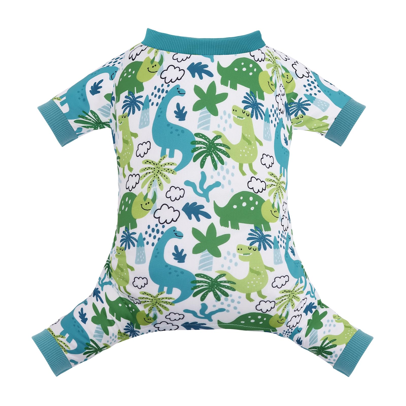 CuteBone Small Dog Pajamas Shirt Stretchy Summer Puppy Pjs Soft Cat Onesies Pet Clothes for Daily Wear DA27L