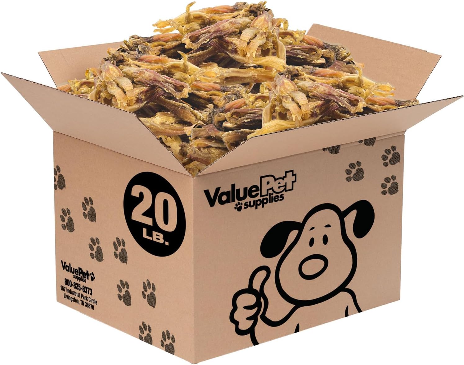 ValueBull Beef Tendons for Dogs, Varied Shapes, 10 Pounds Bulk Pack - Natural Collagen, Grass-Fed, Single Ingredient, All Natural Dog Chews