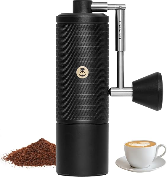 Timemore C5 ESP PRO Manual Coffee Grinder 50 Adjustable Settings, 42mm Stainless Steel Burr Hand Coffee Grinder with Fordable Handle, All Metal, for Espresso, French Press & Pour-over, 30g Capacity - 1