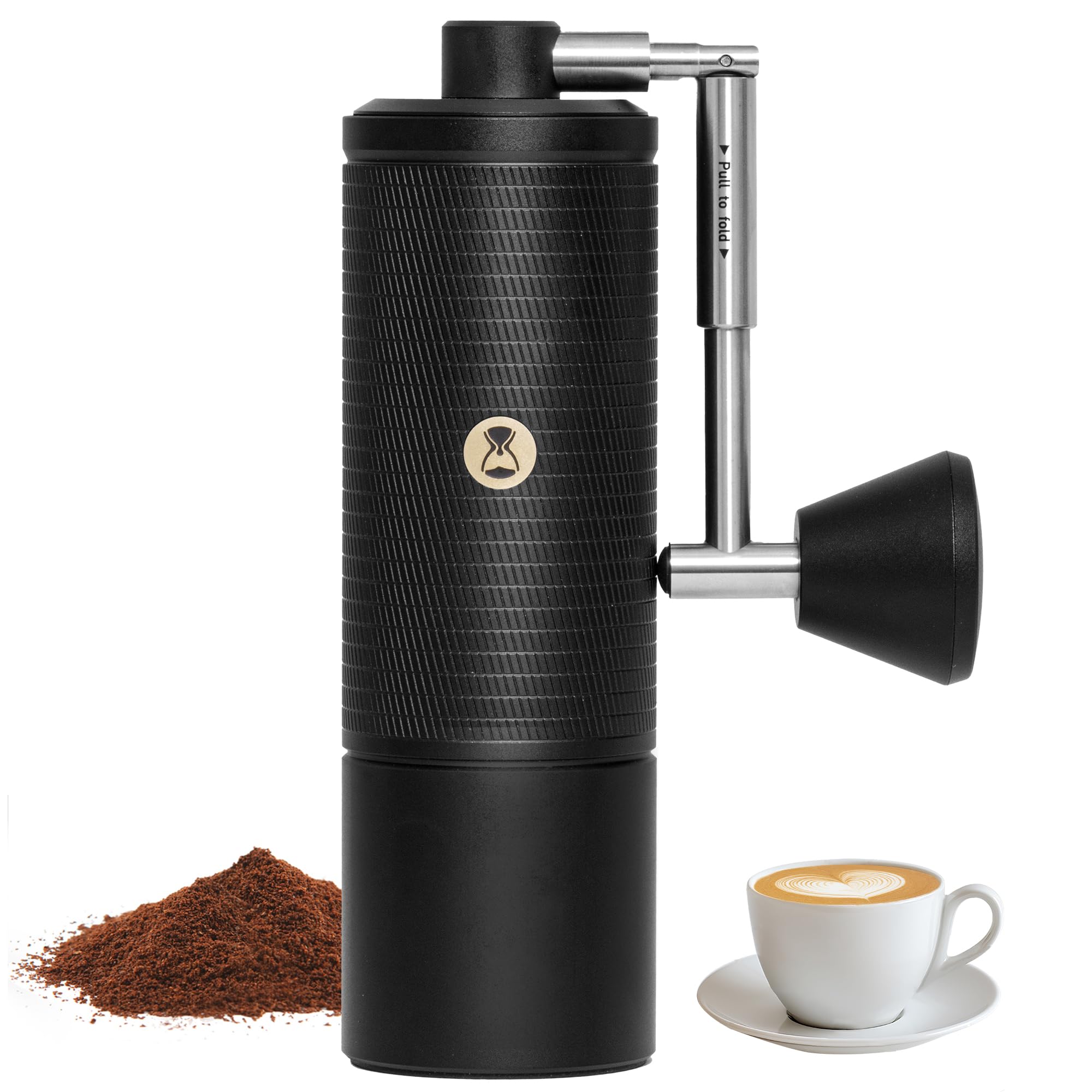 Timemore C5 ESP PRO Manual Coffee Grinder 50 Adjustable Settings, 42mm Stainless Steel Burr Hand Coffee Grinder with Fordable Handle, All Metal, for Espresso, French Press & Pour-over, 30g Capacity - 2
