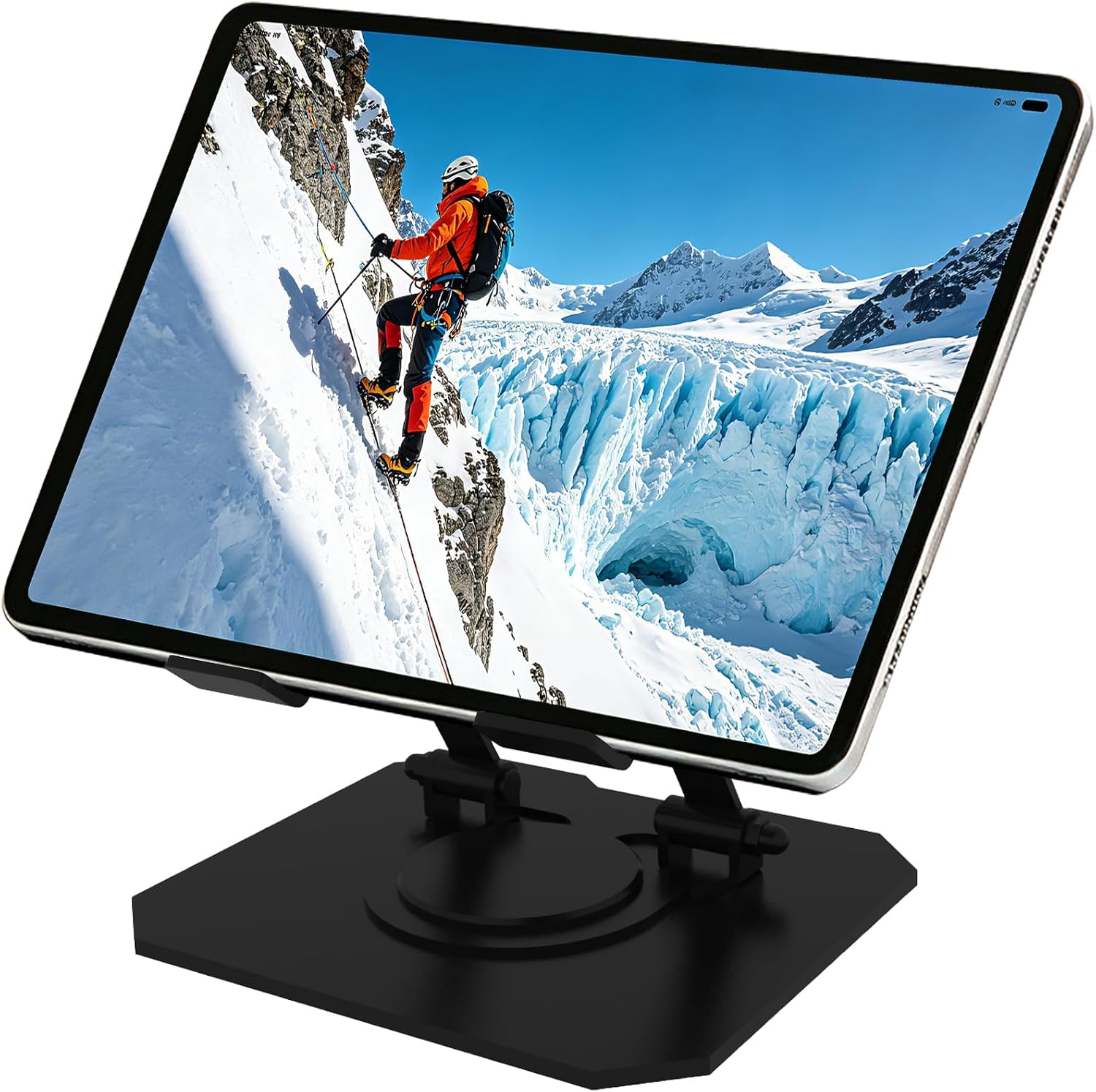 Universal Tablet Stand 360° Rotation Robust Exterior Design Black