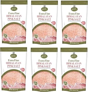 Good Tierra Himalayan Pink Salt in PET Bag - Extra-Fine Grain - 5 lb. (6 Pack)