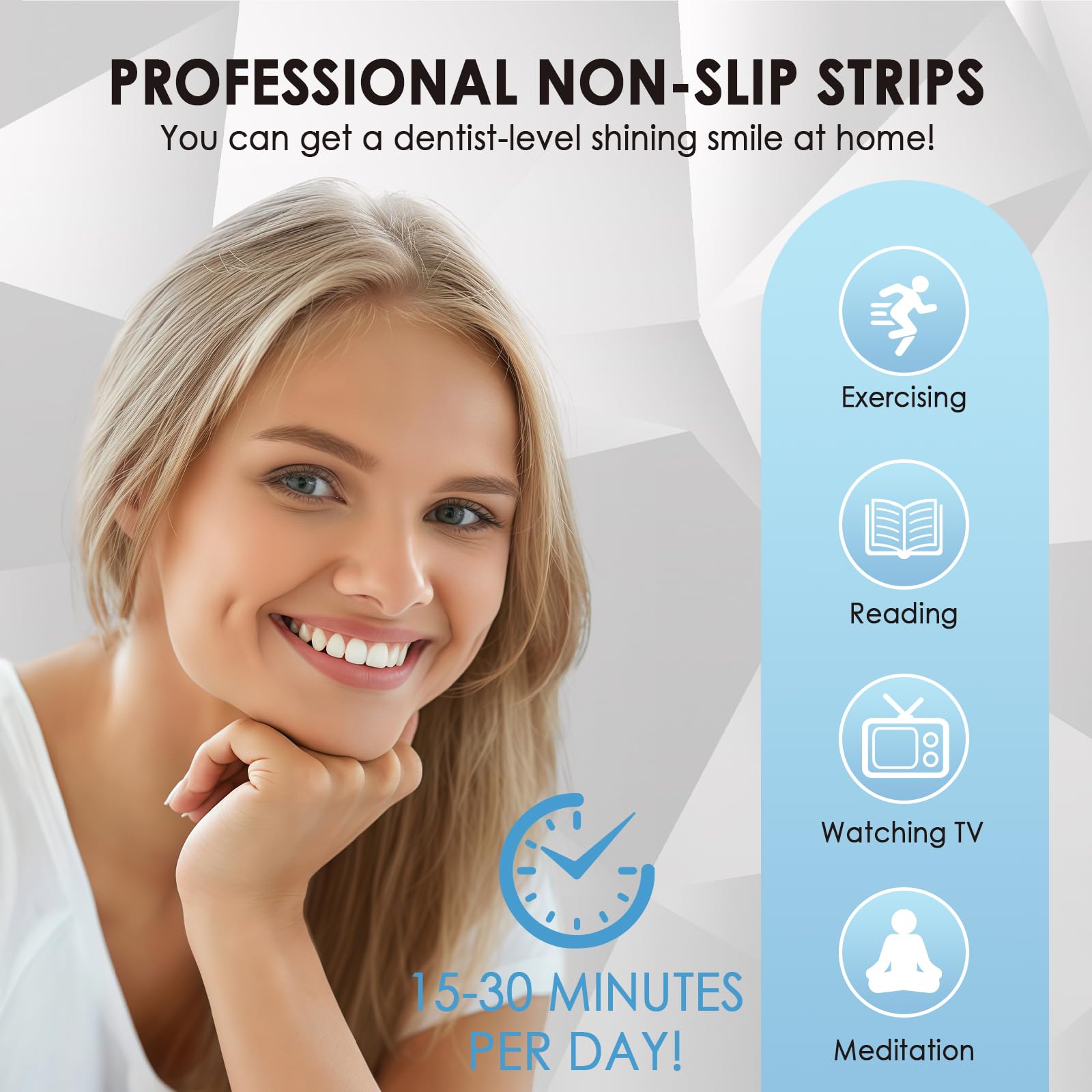 28 Strisce Strisce Sbiancanti Denti Sbiancante Dentale,14 coppie Kit nastro Sbiancamento dentale,Sbiancanti Denti,Rapid White Kit Sbiancante,Con ausiliario strumento