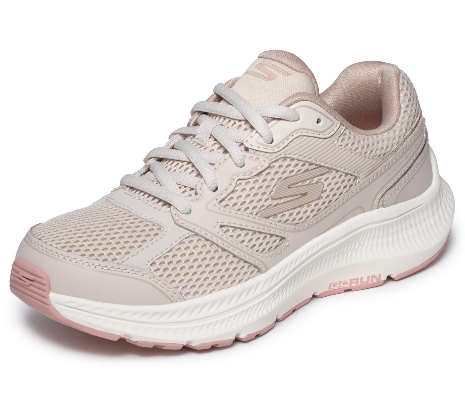 Skechers Go Run Consistent Nb NAT Natural Womens trainers 128651 in a Plain Leather in Size 5.5