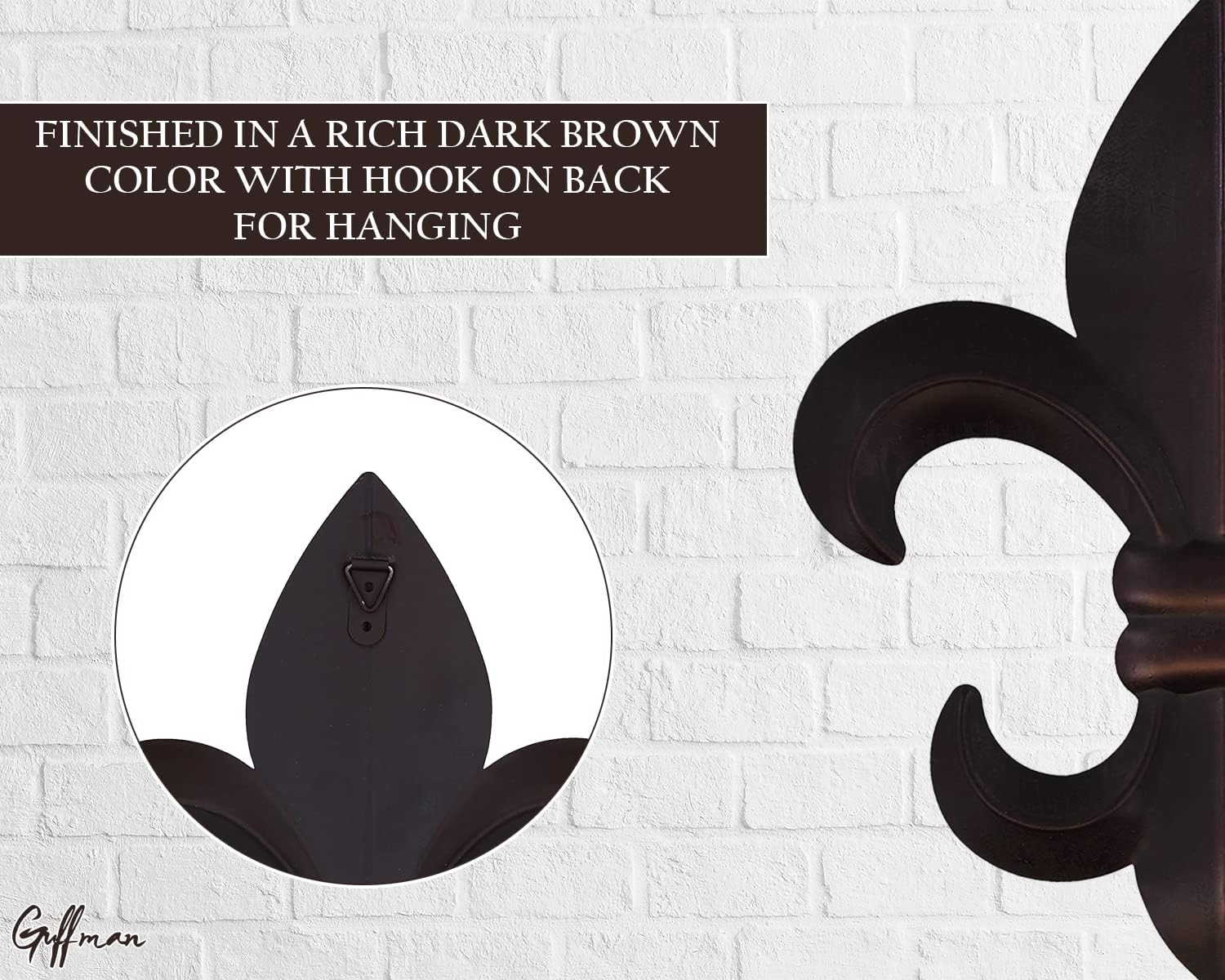 Fleur De Lis Wall Decor - Black Fleur De Lis Wall Decor Living Room Decor Aesthetic - Fleur De Lis Metal Flowers Wall Decor for Vintage Room Decor Office Decor Bathroom Decor French Kitchen Wall Decor