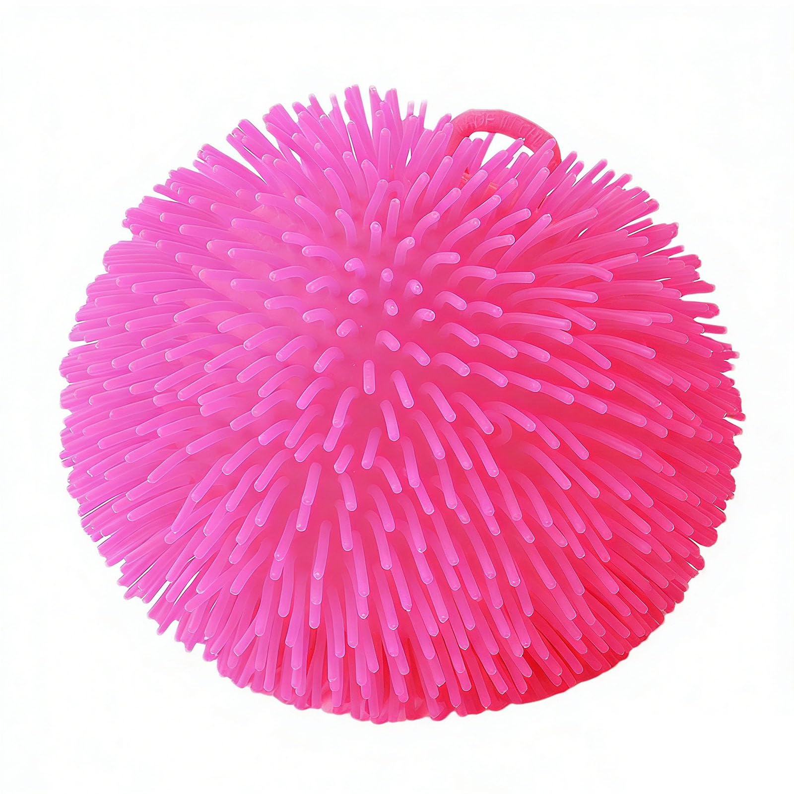Puffer Balls with Lights Stretchy Sensory Ball 6.69in for Adults (Pink)
