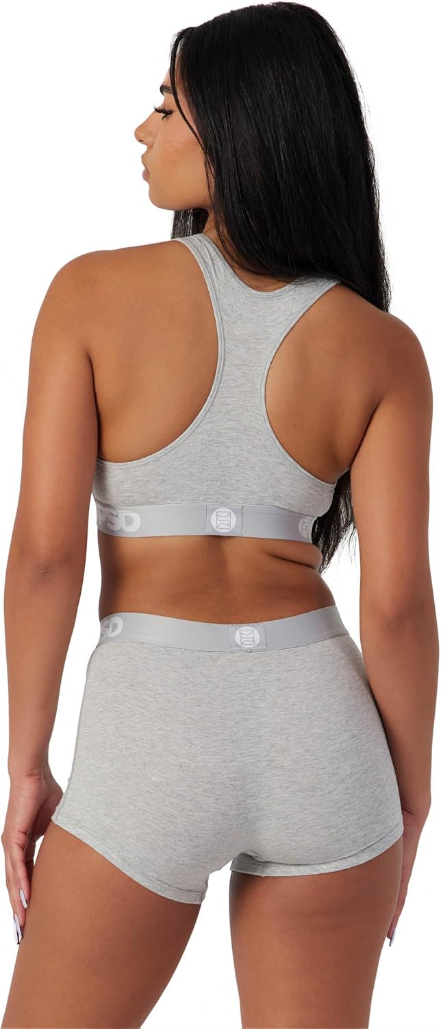 PSD Underwear Womens Sports Bra - Modal Blend, Medium Support Sports Bras for Women, Womens Racerback Sports Bras - Image 4