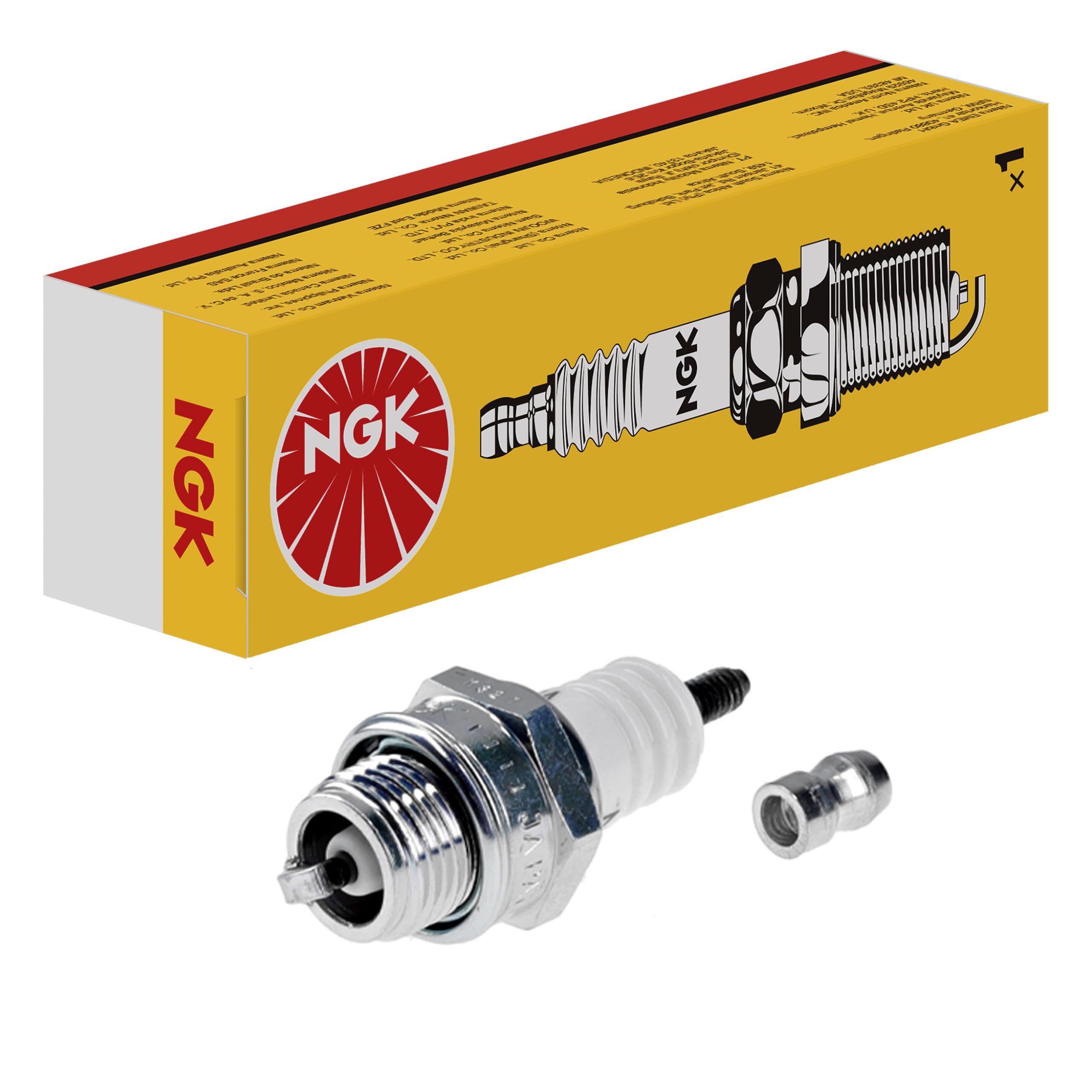 NGK Bougie D'allumage 6321 Raccord-SAE Avec Vis Électrode Centrale En Nickel 1-électrode De Masse Pas D'antiparasitage Avec Siège à