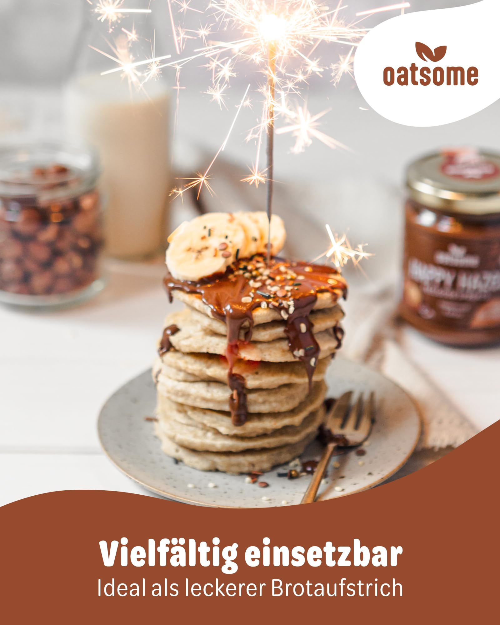 OATSOME® 6er Set Happy Hazel | Feelgood Spread | Sparset | Cremiges Nussmus | Vegan | Ohne Raffinierten Zucker & Ohne Palmöl | Bio & 100% Natürlich | 6x200g