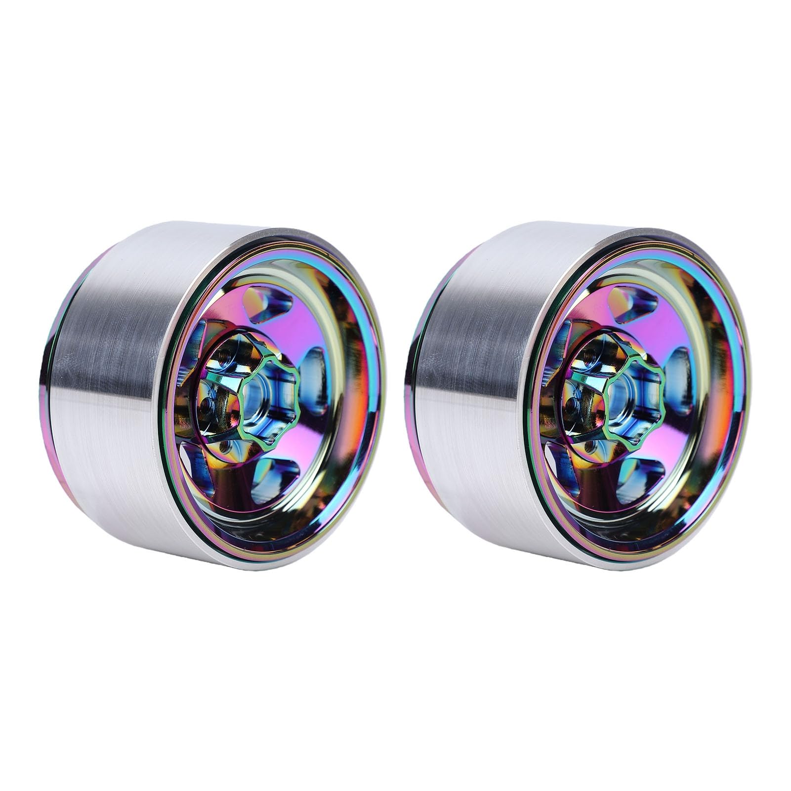 Cerchioni RC da 1,9 pollici in lega di alluminio a 5 stelle con design Beadlock concavo profondo