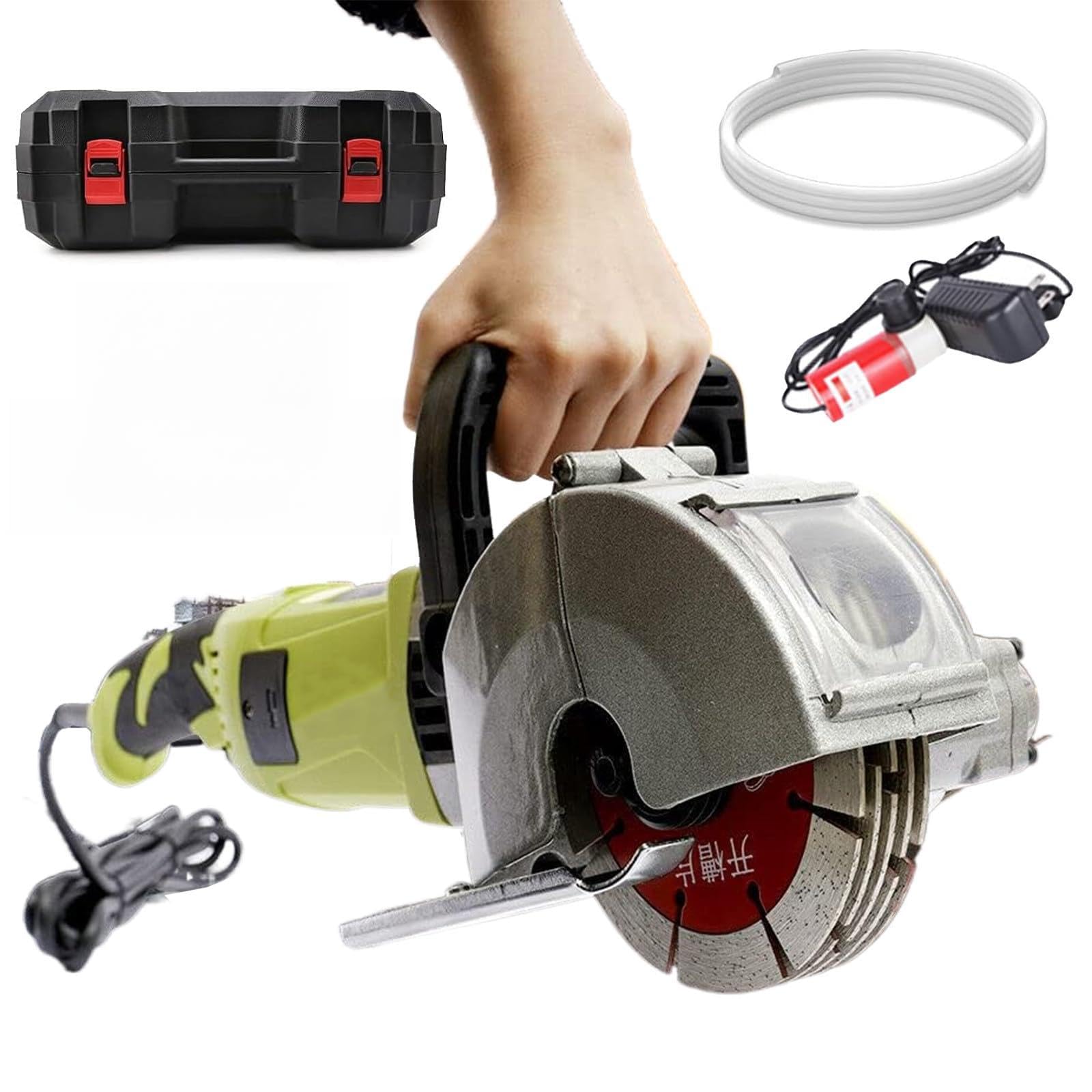 Ranuradora eléctrica de hormigón para pared, máquina ranuradora de mano de 4000 W con hojas de sierra para corte preciso y ranurado en la construcción