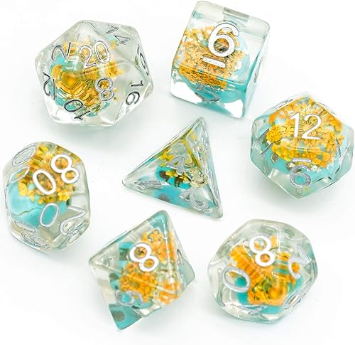 Miniatura 16 de UDIXI - Juego de dados poliédricos DND; juego de dados para Dungeons & Dragons, dados de calavera para DND, RPG, MTG y otros juegos de mesa