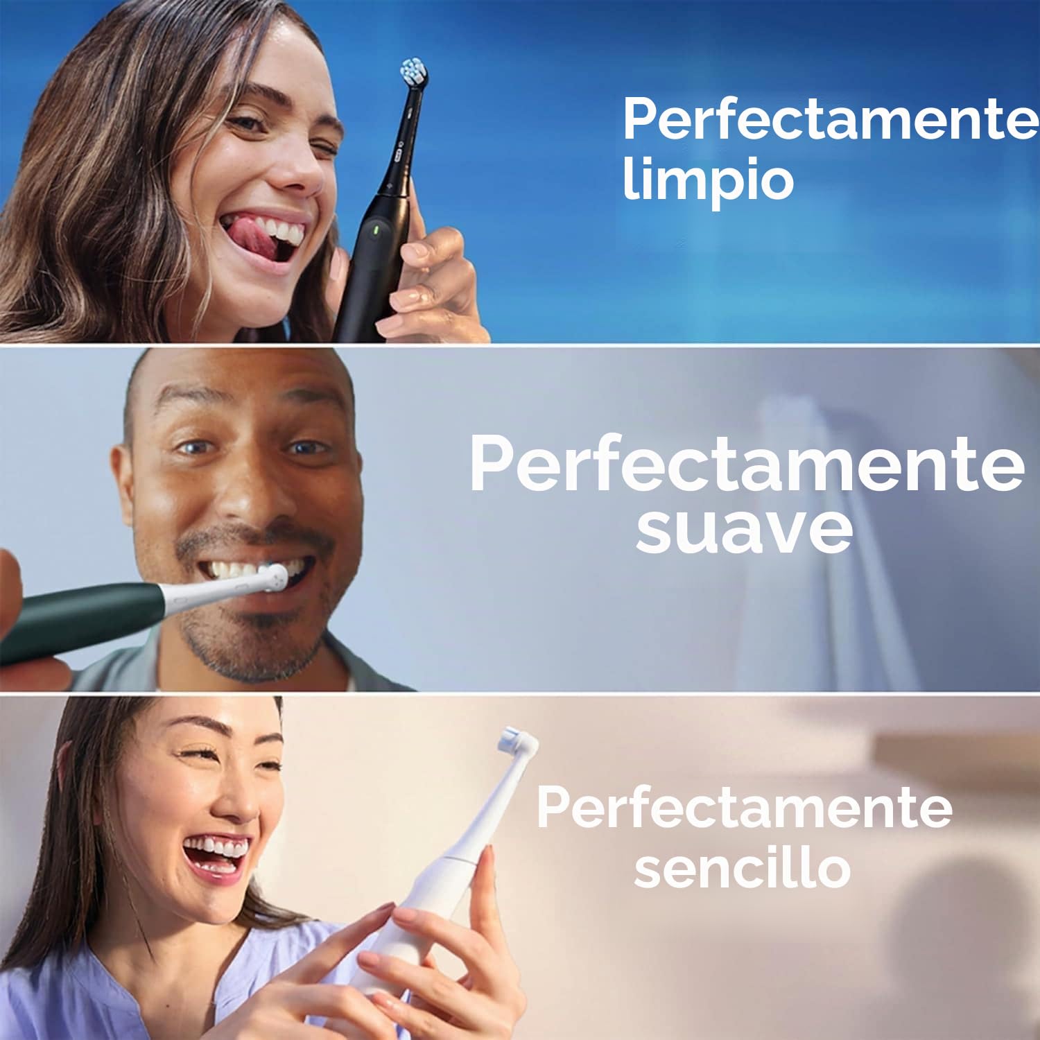 Oral-B iO Series 2 - Cepillo de dientes eléctrico, 1 cepillo, 3 modos de cepillado para el cuidado dental, tecnología magnética, estuche de viaje, diseñado por Braun, Night Black