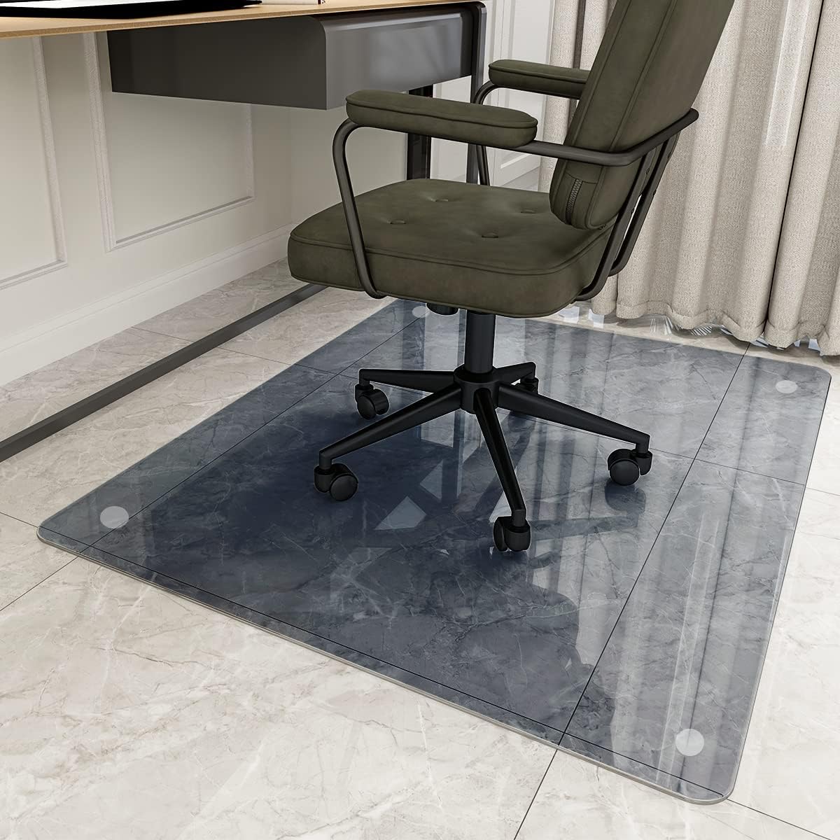 Easly 46" x 55" Chair Mat for Carpet Office Chair Mat