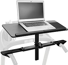 VIVO Universal Wooden Laptop Treadmill Desk, Adjustable Ergonomic Notebook Holder Stand for Treadmills, Includes Mouse Pad and Wrist Support, Stand-TDML4
