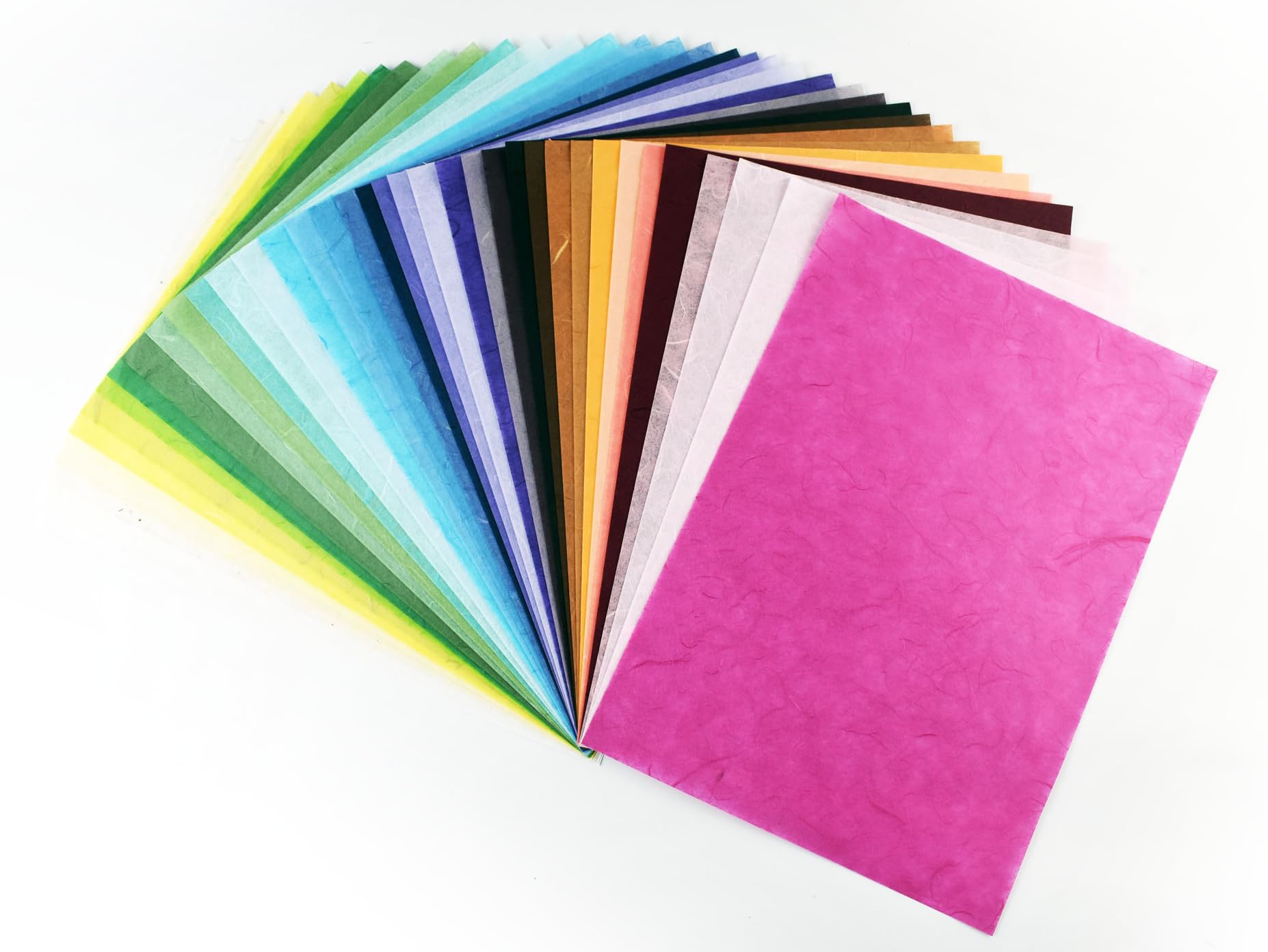 MulberryPaperStock 10 Mulberry Paper Sheet Design Craft Hand Made Art Tissue Japan Origami Washi Wholesale Bulk Sale Unryu Suppliers Thailand Products Card Making