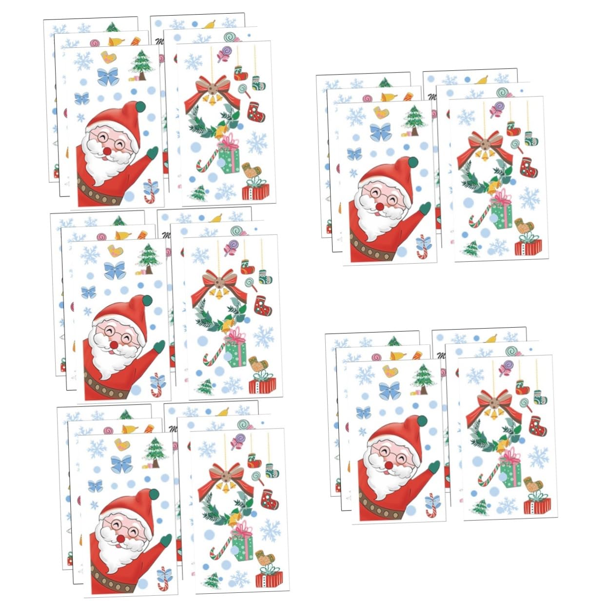 Alipis 30 Fogli Vetrofanie natalizie ornamento da appendere di Natale vetrofanie con fiocchi di neve decorazioni natalizie da parete addobbi natalizi da parete Ornamenti natalizi pvc