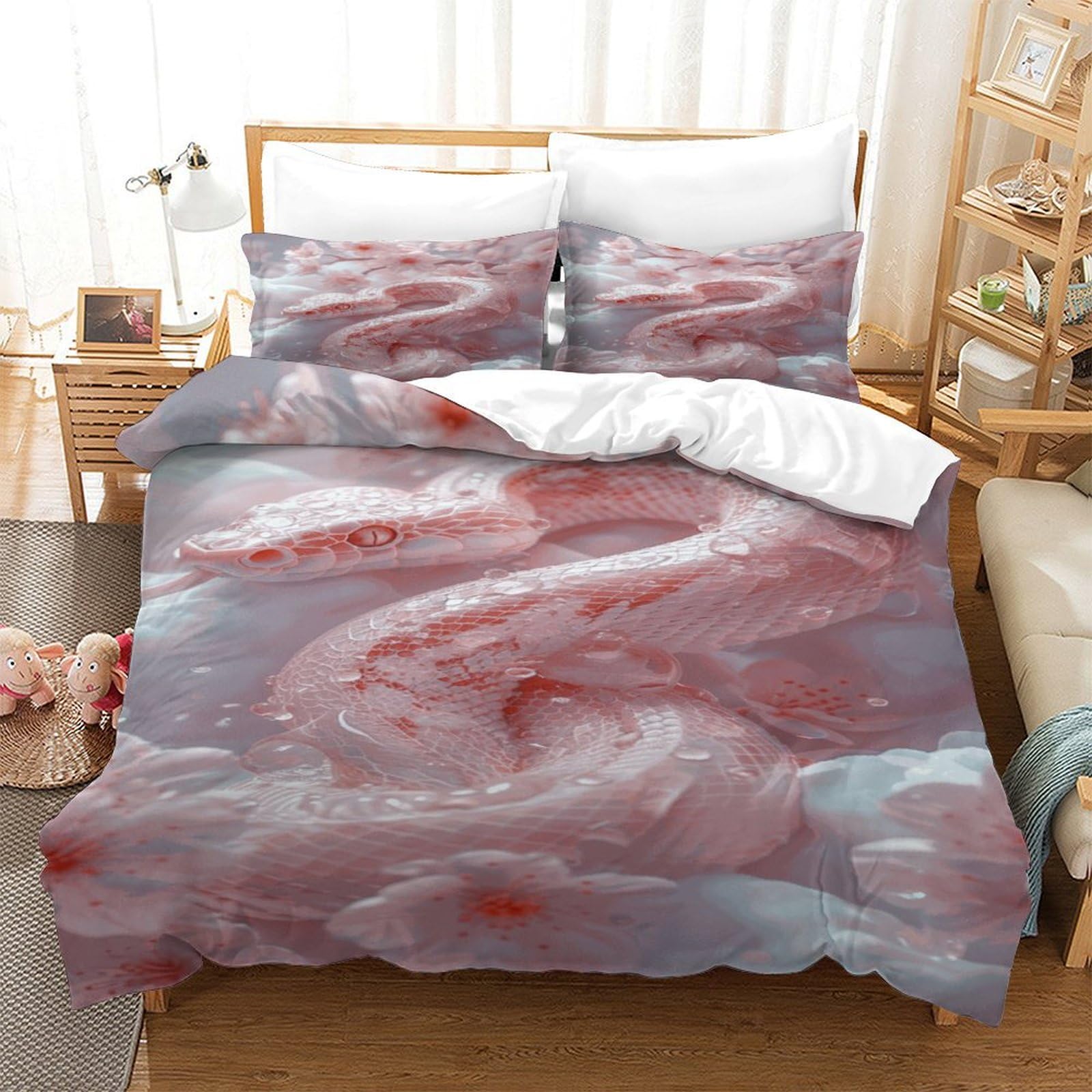 P1S9U7W5Y 3D Printed Marble Pattern 3pcs Duvet Cover Set Microfiber Abstract Marble Bedding Set Single（140x200cm）