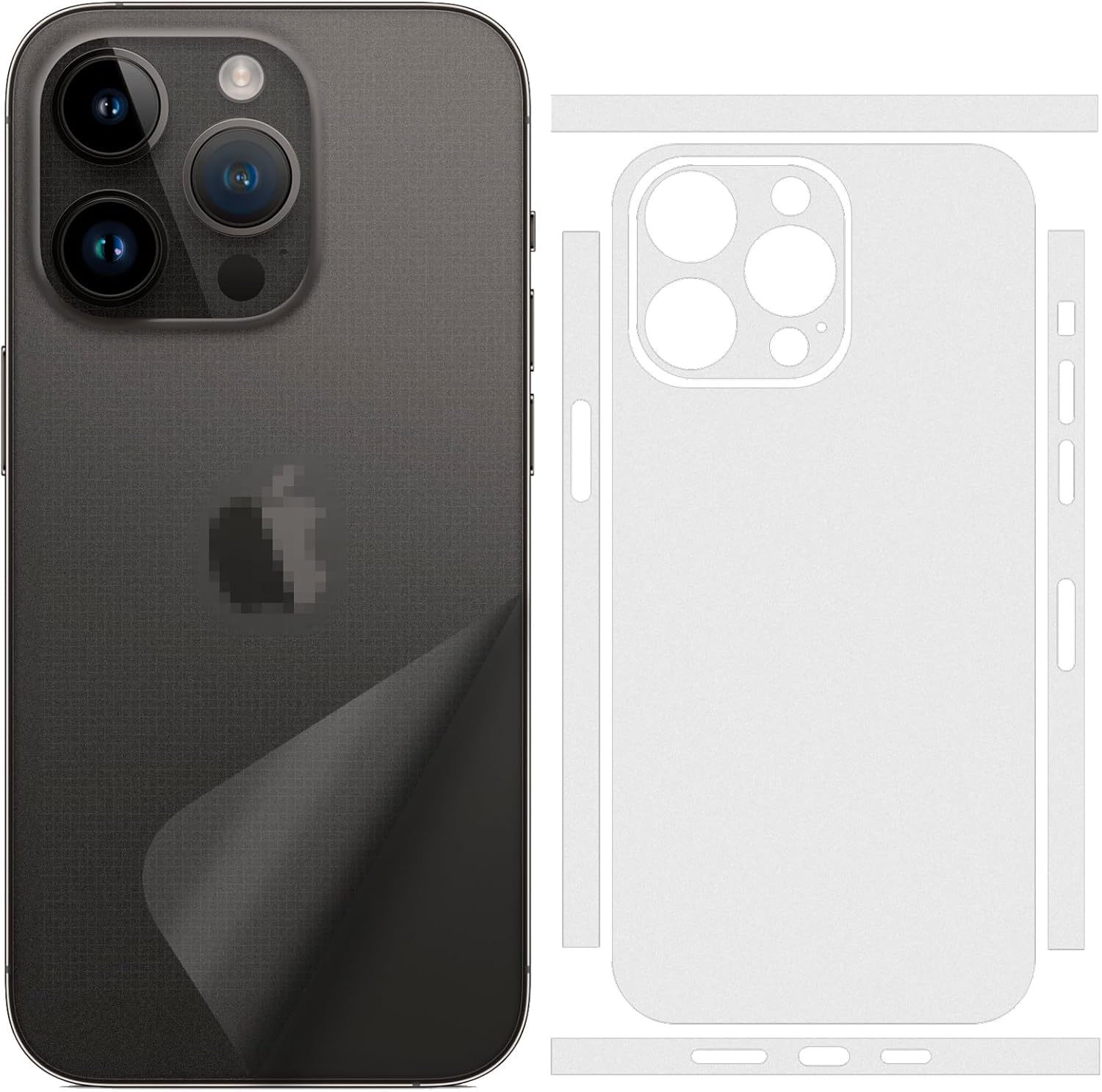 JGD PRODUCTS Matte Finish Full Body Cover Back Protector Compatible with iPhone 16 Pro | Unbreakable Membrane Scratch Guard Full Fit Protective, Case Friendly, (Back & Side) (Pack of 1)-picture-14