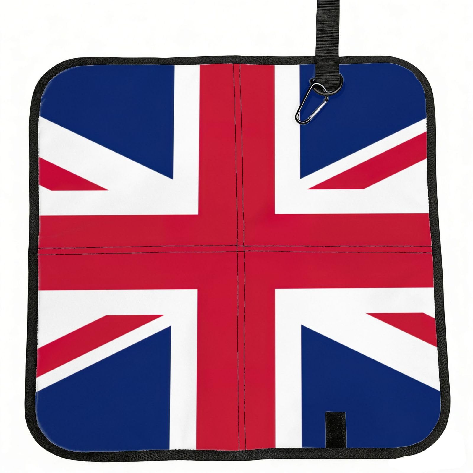 bghdfa British Flag Print Outdoor Sitting Mat Waterproof Oxford Cloth Seat Cushion Folding Foam Camping Seat For Picnic