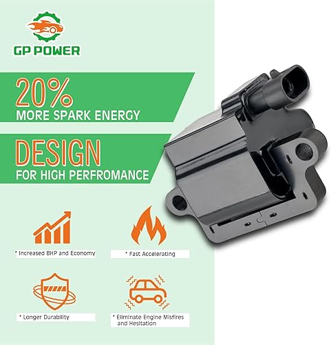 Miniatura 4 de Juego de 8 bobinas de encendido cuadradas compatibles con Cadillac Chevy GMC Escalade Avalanche Silverado Suburban Tahoe Topkick Savanna Sierra