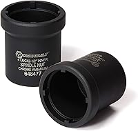 Vista 6 de Adaptador de tuerca de husillo Powerbuilt, 4 tuercas, 2-3/4-pulgadas exterior, Ford, Fácil remoción de tuercas de husillo, ejes traseros 2WD, tuerca