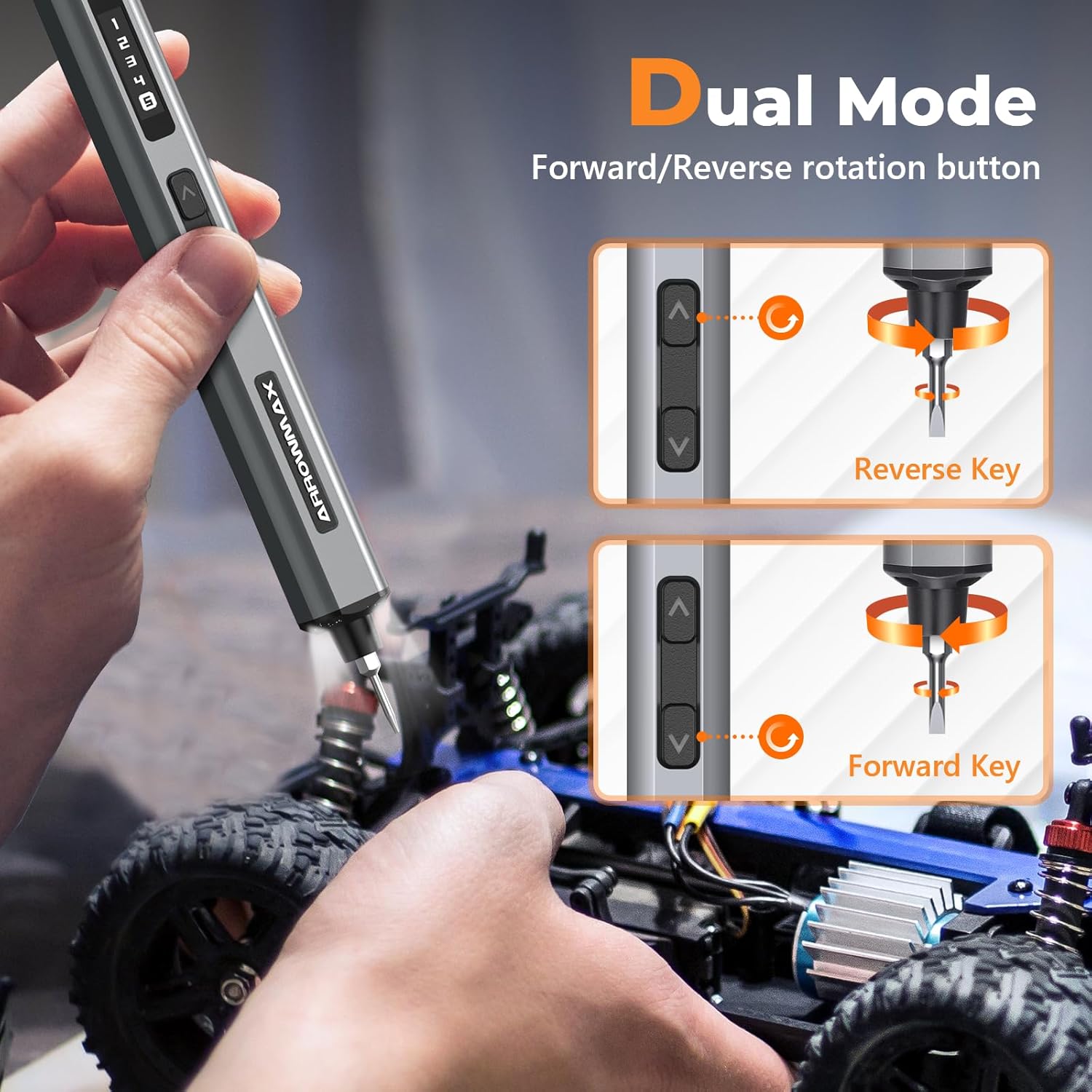 AM ARROWMAX Electric Screwdriver Set with 70 Magnetic Bits, Rechargeable Cordless - Image 5