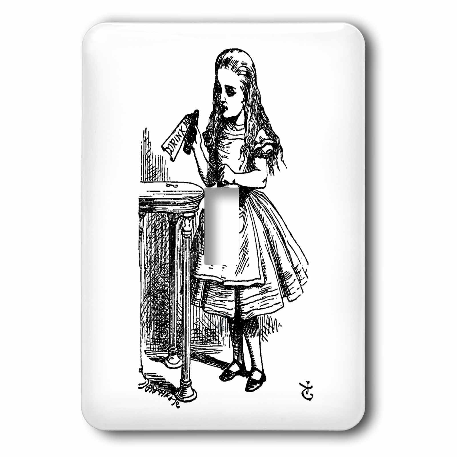 Interrupteur à bascule Alice au pays des merveilles cadeau rétro