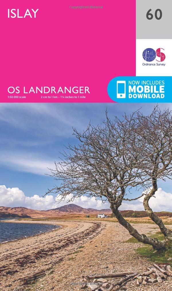 Ordnance Survey Landranger Map 060 Islay Large