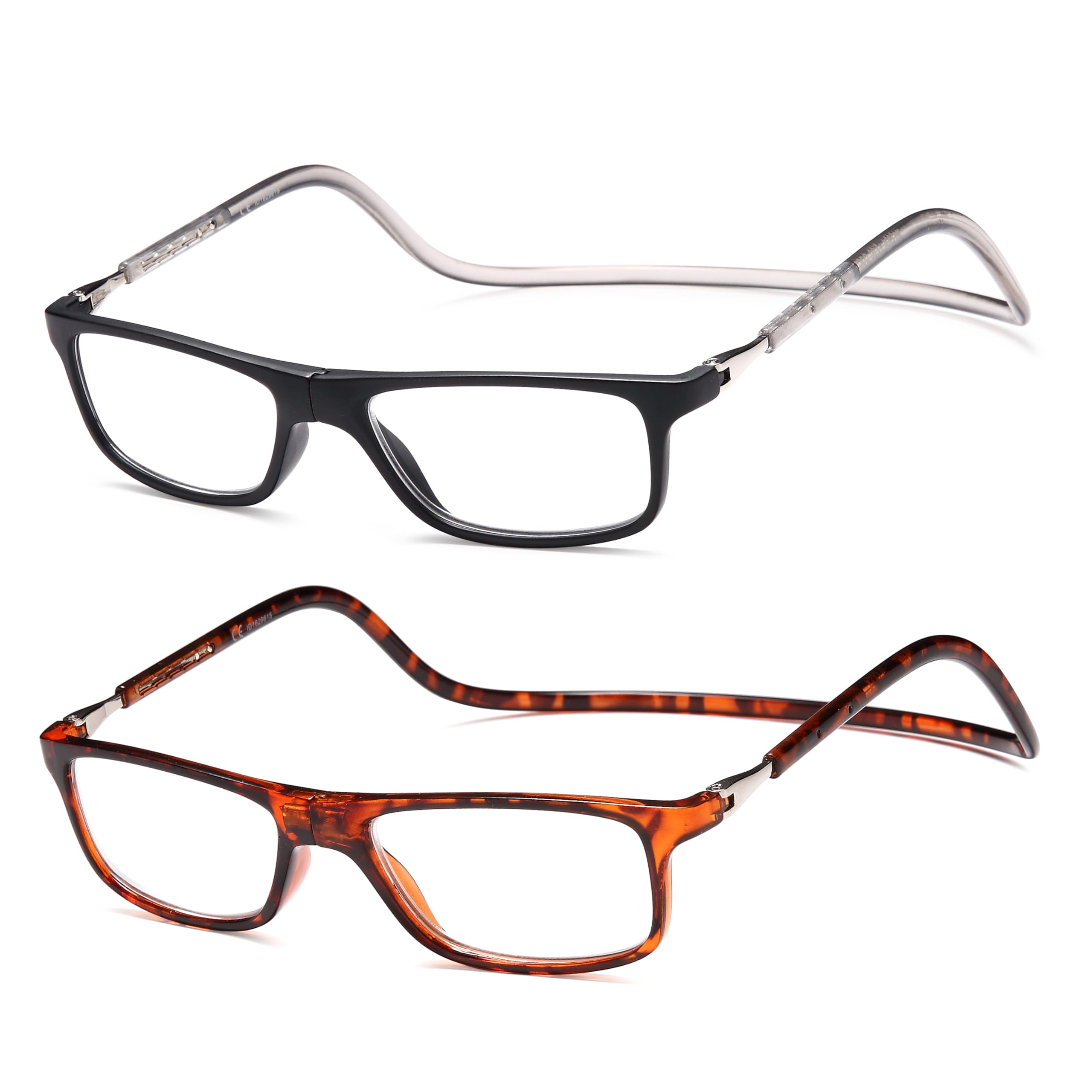 NEW VISION 2 Pack Occhiali Da Lettura con Calamita, Occhiali con Calamita Da Vista NV2904, Occhiali Calamitati Da Collo, Occhiali Lettura Calamita per Uomo e Donna (Mn, 3, x)