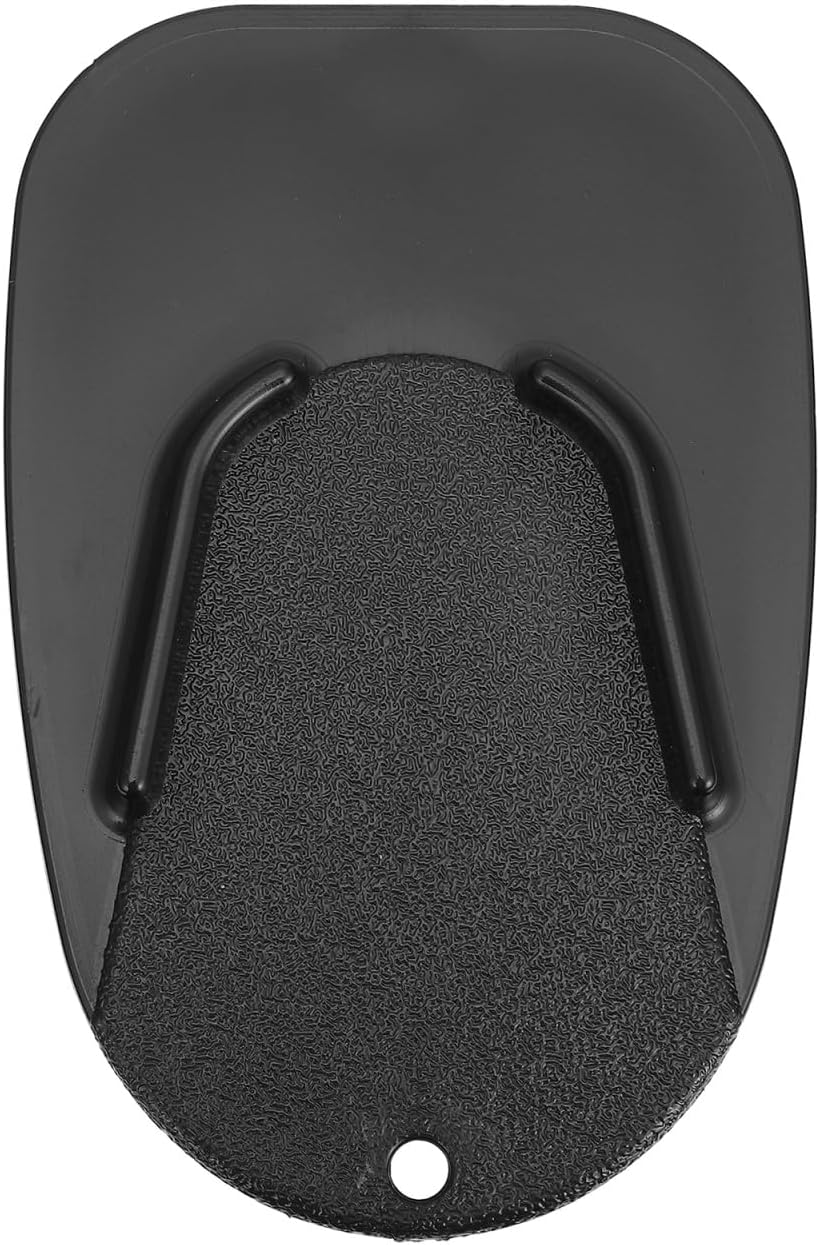 Motorcycle Kickstand Extension Pad Black ABS Support Plate
