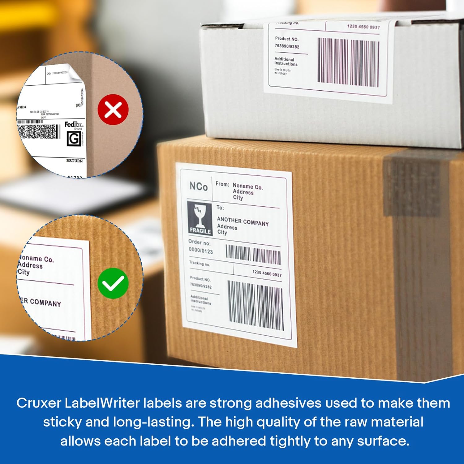 Cruxer 1 Roll Compatible for DYMO 30256 A30256 2-5/16" x 4"(59mm x 104mm) Shipping Labels Perforated 300 Labels per roll, Replacement for DYMO Label Writer 450, 450 Twin Turbo, 4XL, 450 Turbo - Image 8