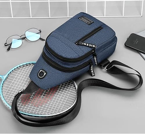 Miniatura 6 de MUHBIJO 1 bolsa bandolera para hombre, bolso cruzado, mochila antirrobo, bolsa cruzada de hombro para hombres y mujeres