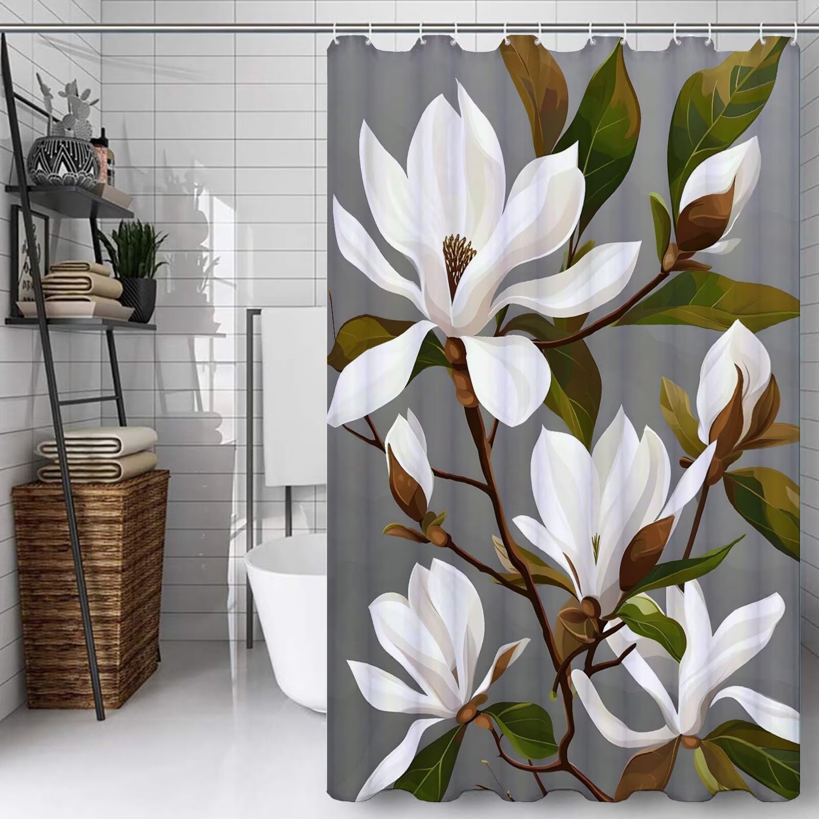 Rideau douche 150x210cm anti-moisissure lavable pour cabine et baignoire de maison