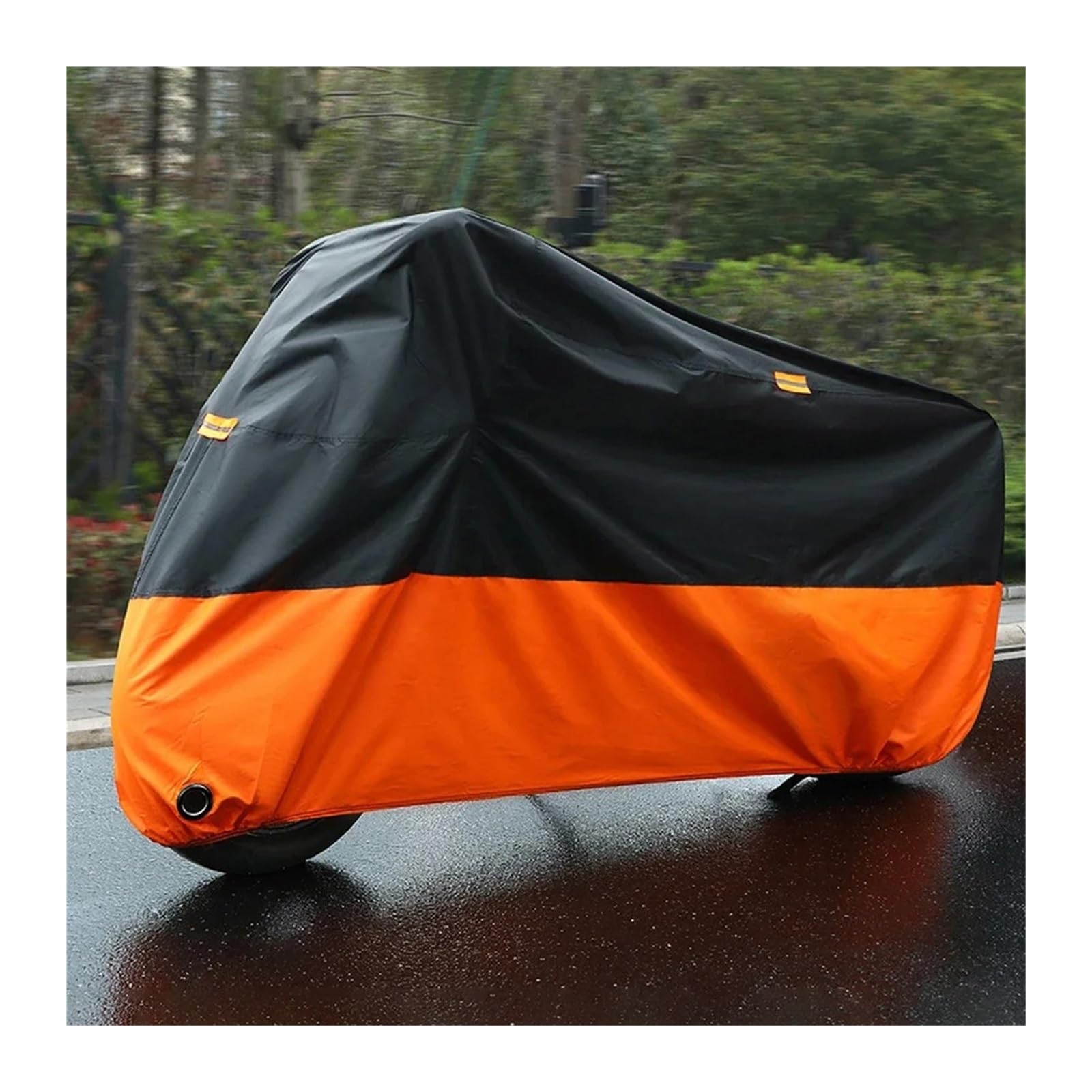 Funda para Motos para Cubierta Impermeable Gruesa De 190T para Motocicleta Protección Universal para Exteriores UV Parasol para Lluvia Y Polvo(L)