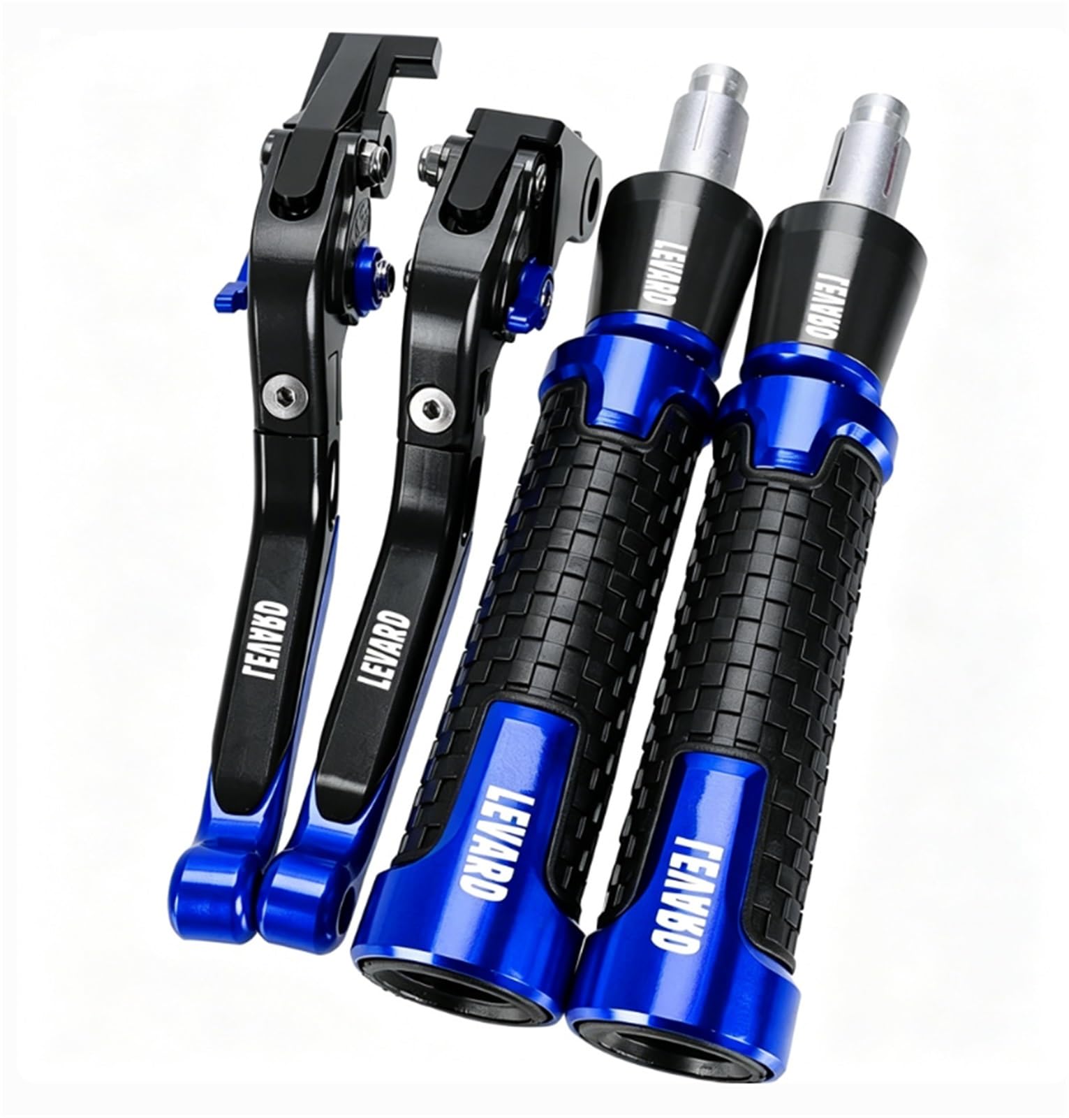 GQUIKGW Replace for Suzuki for Boulevard C90 S50 S83 2005-2009 2008 2007 2006 Brake Clutch Lever Handle Grips Ends(Blue)