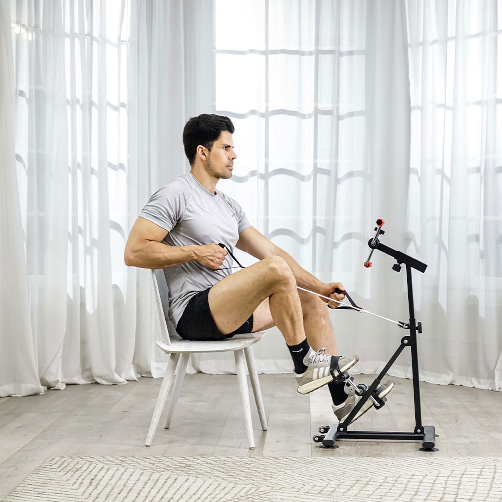 Leggero Cyclette a pedali for anziani emiplegici | For attrezzature fitness regolabili for mano, braccio, gamba e ginocchio