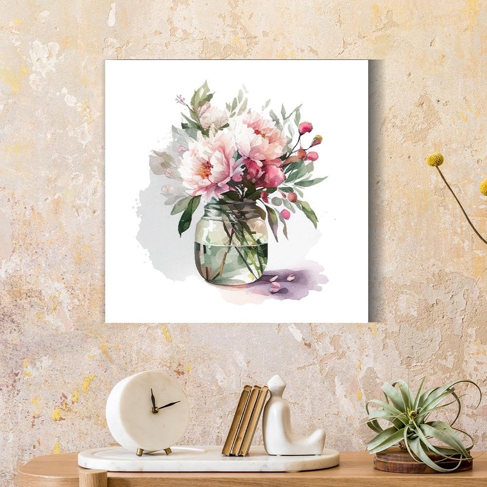 Wakefit Wall Painting, Vibrant Flora Canvas Wall Art, Wooden Framed Flower in Vase,Painting for Wall decoration, Wall Painting for Living Room, Modern Home Decor, Set of 1, (18X18 Inch) (B0D95RX7X5) Amazon Price History, Amazon Price Tracker