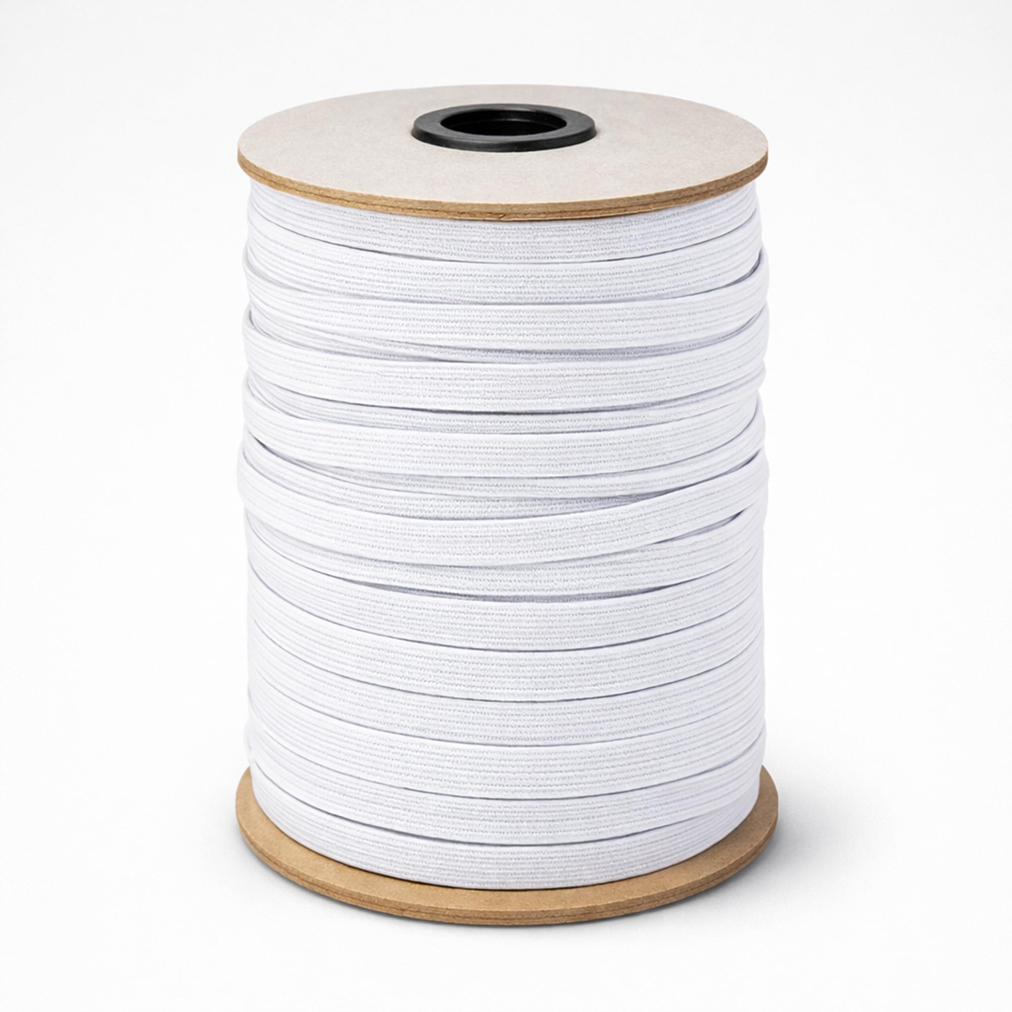 Cordon élastique blanc anti-relâchement pour couture et tricot 250m