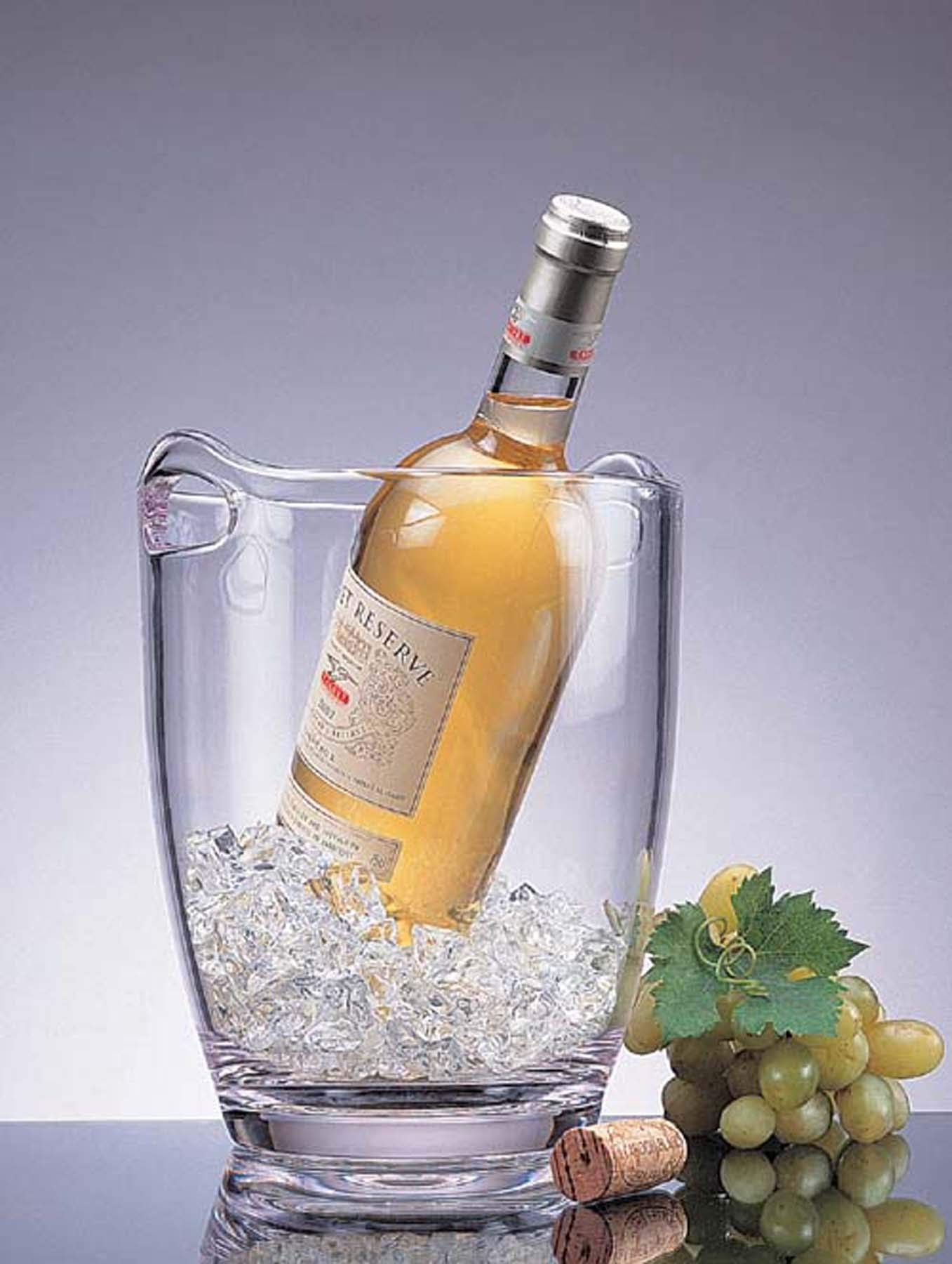 Prodyne Acrylic Wine Bucket, Thick Clear